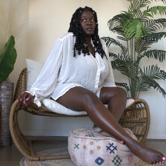 ASOS - Sheer White Dress - Picture 4 of 7